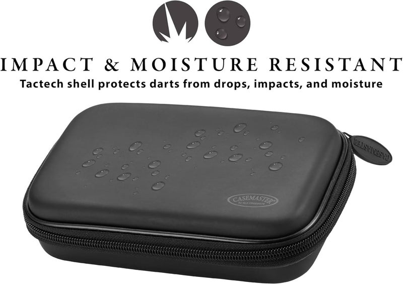 CASEMASTER Sentinel EVA Foam Shell Dart Case, Holds 6 Darts and Extra Accessories, Tips, Shafts and Flights, Compatible with Steel Tip and Soft Tip Darts - Image 5